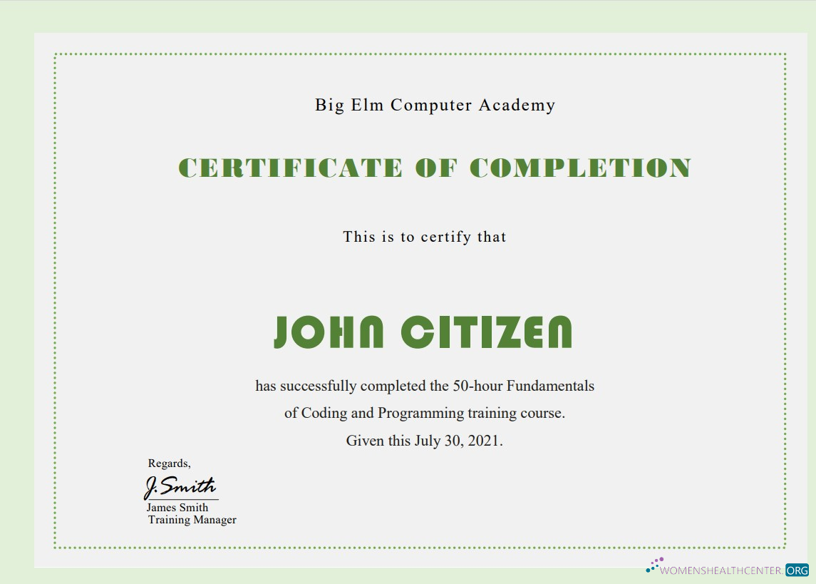 Download USA Computer Training certificate template in Word and PDF format Photoshop template